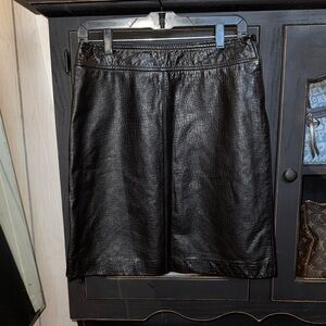 Old Navy Black leather Pencil Skirt